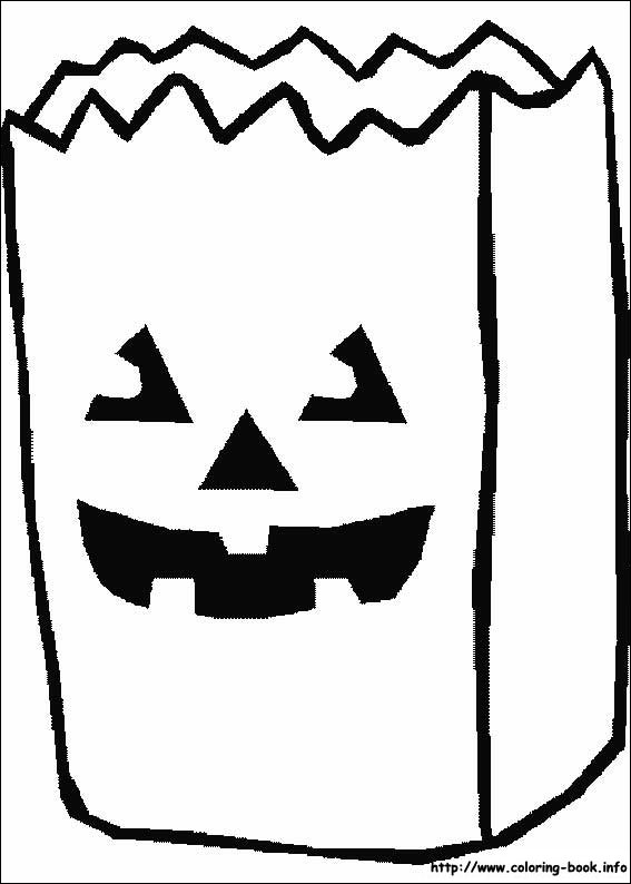 Halloween coloring picture