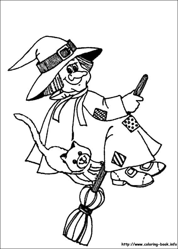 Halloween coloring picture