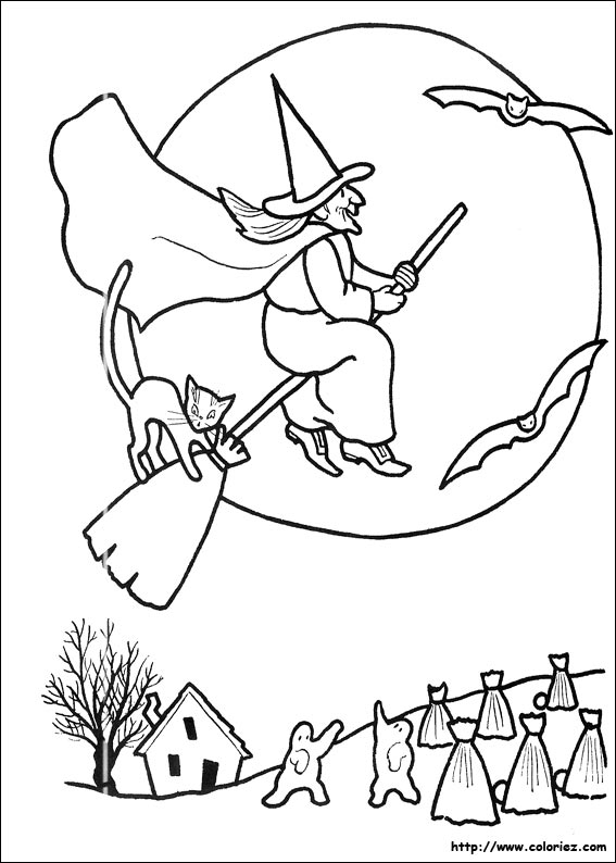 Halloween coloring picture