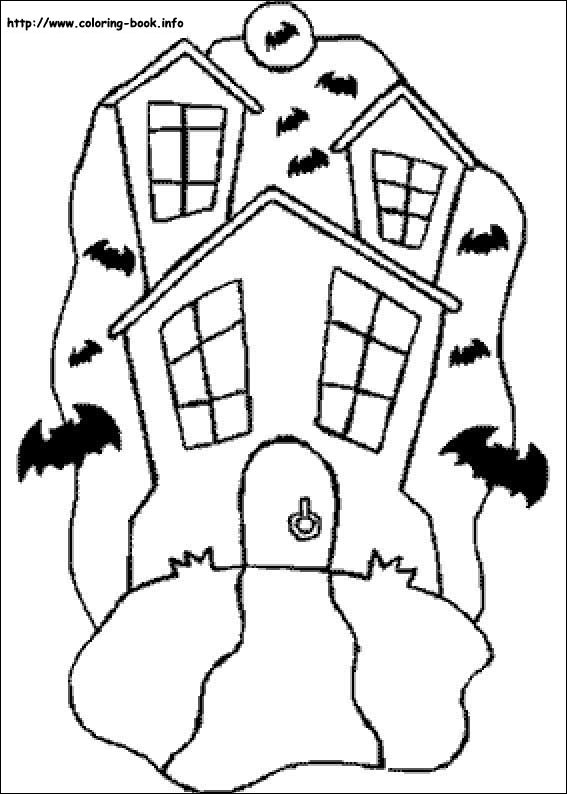 Halloween coloring picture