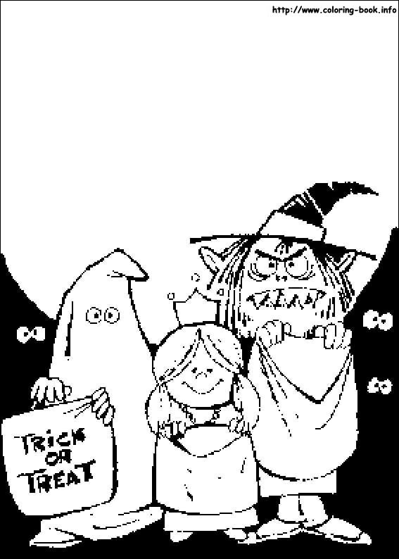 Halloween coloring picture