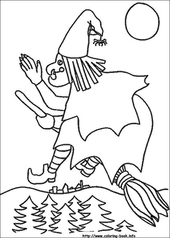 Halloween coloring picture