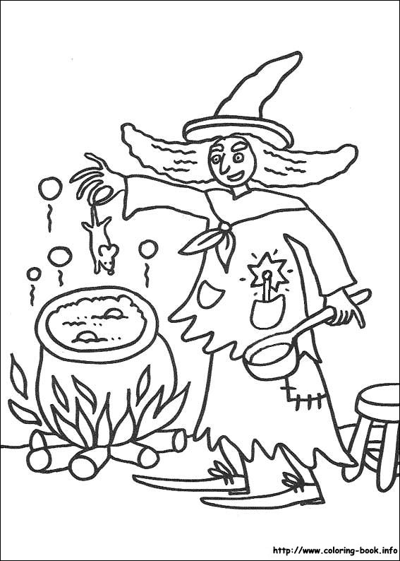 Halloween coloring picture