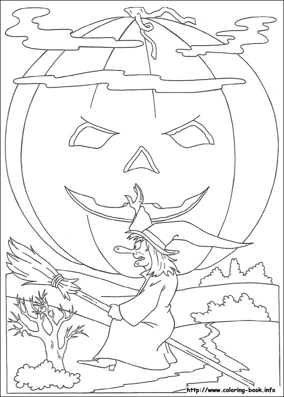 Halloween coloring picture