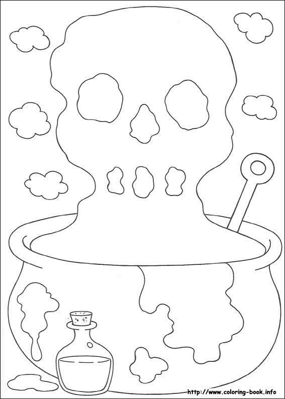 Halloween coloring picture