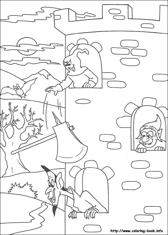 Halloween coloring picture