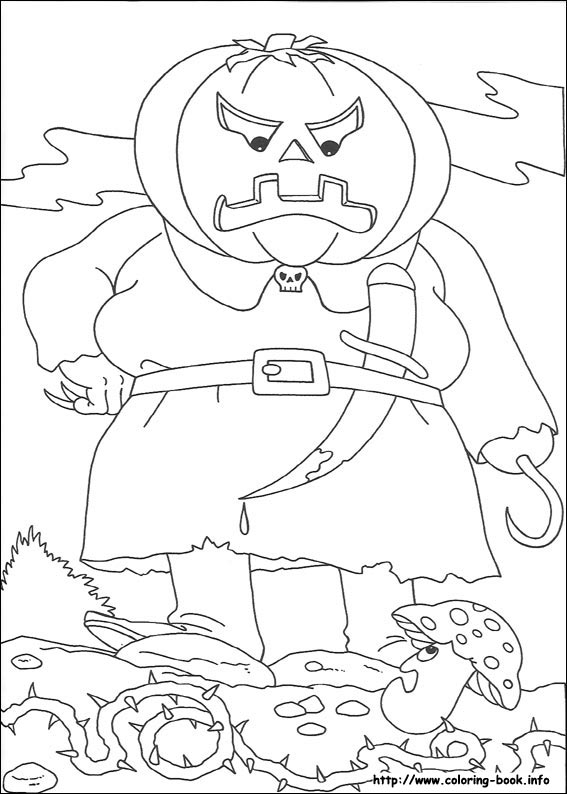 Halloween coloring picture