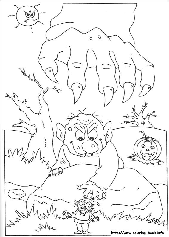 Halloween coloring picture