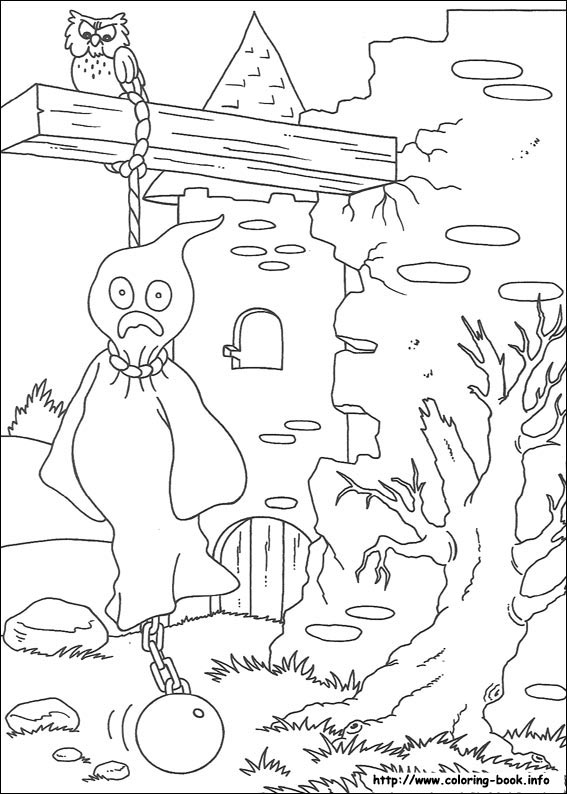 Halloween coloring picture