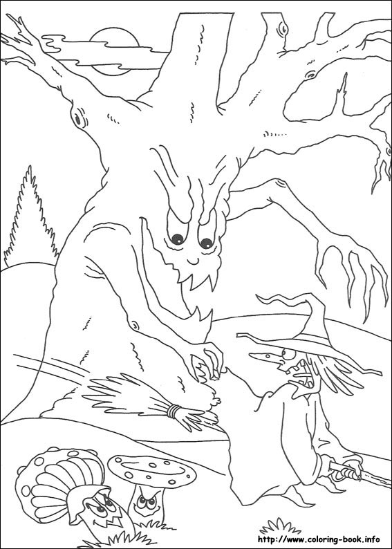 Halloween coloring picture