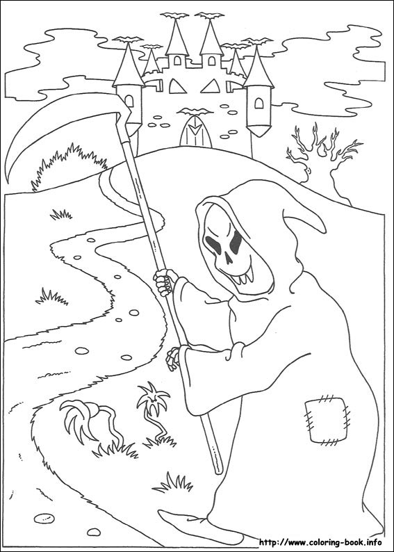 Halloween coloring picture