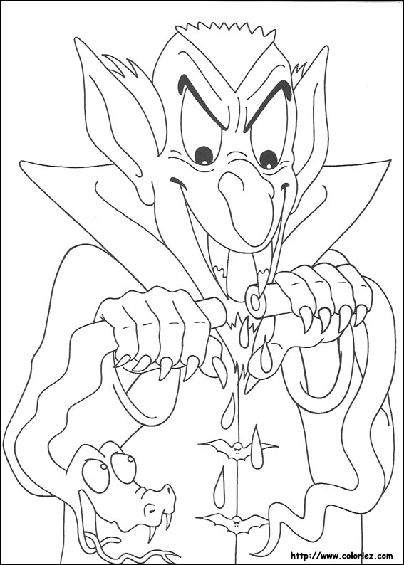 Halloween coloring picture