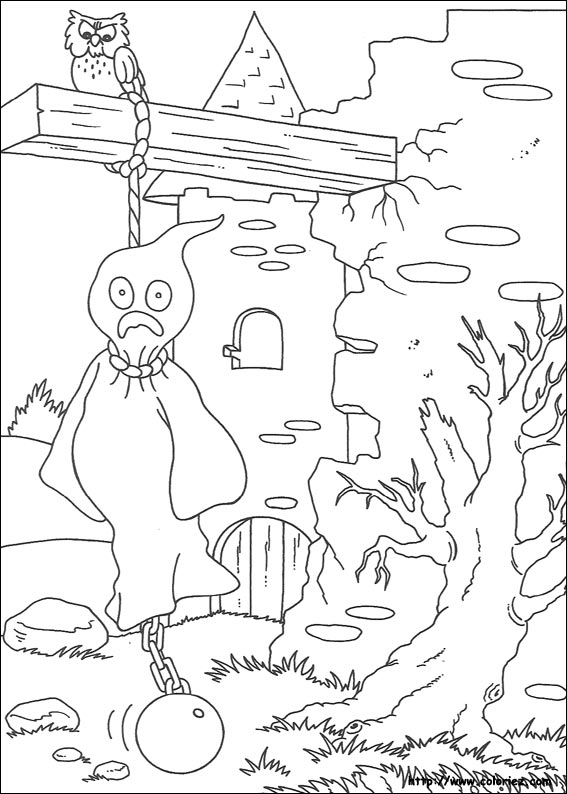 Halloween coloring picture