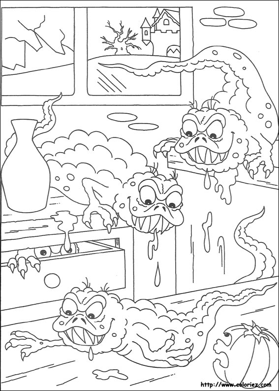 Halloween coloring picture