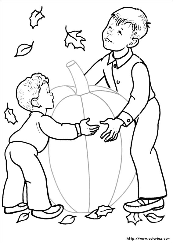 Halloween coloring picture