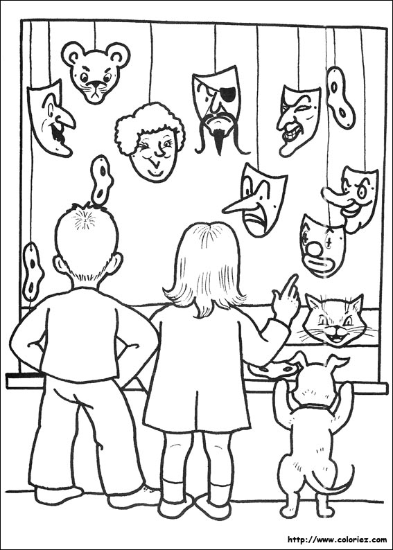 Halloween coloring picture