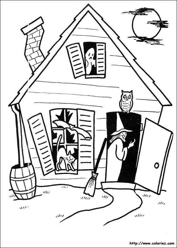 Halloween coloring picture