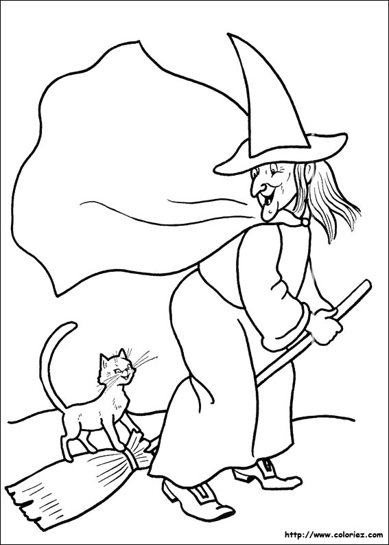 Halloween coloring picture