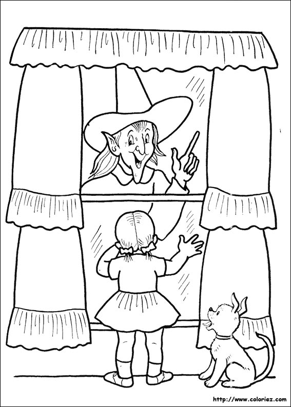 Halloween coloring picture