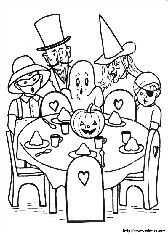 Halloween coloring picture