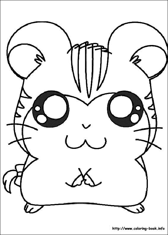 Hamtaro coloring picture