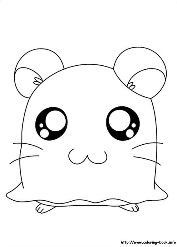 Hamtaro coloring picture