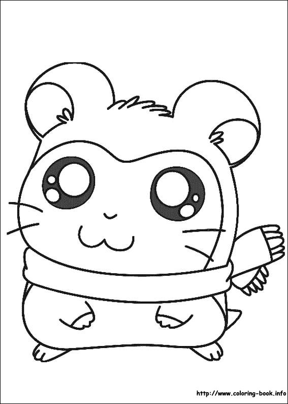 Hamtaro coloring picture