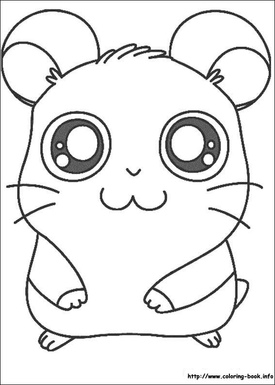 Hamtaro coloring picture