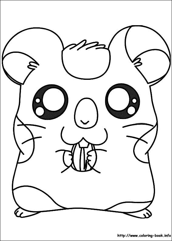 Hamtaro coloring picture