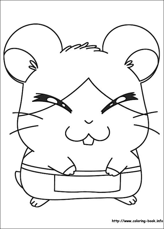 Hamtaro coloring picture