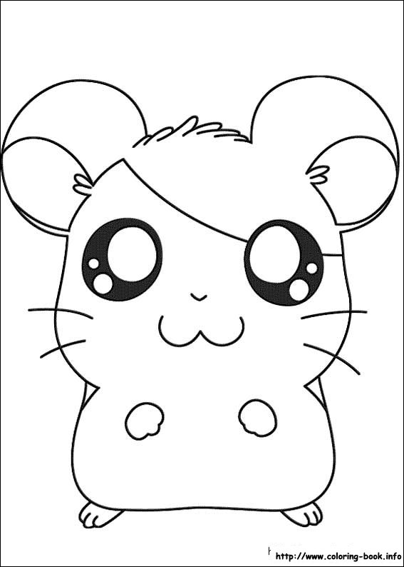 Hamtaro coloring picture