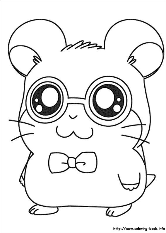 Hamtaro coloring picture