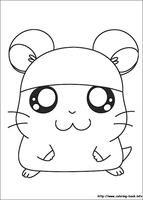 Hamtaro coloring picture