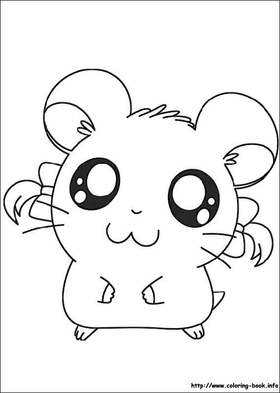 Hamtaro coloring picture