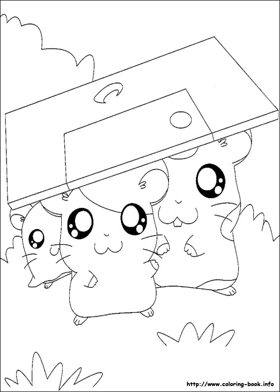 Hamtaro coloring picture