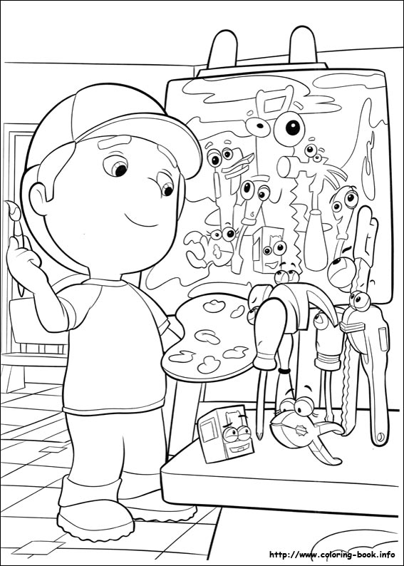 Handy Manny coloring picture