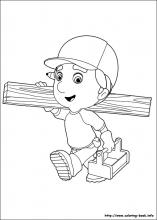 free printable handy manny coloring pages