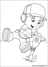 free printable handy manny coloring pages