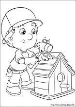 free printable handy manny coloring pages