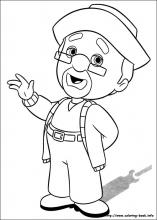 free printable handy manny coloring pages