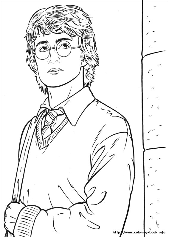 Harry Potter, Hermione and Ron - Harry Potter Kids Coloring Pages