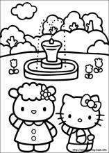 Hello Kitty Coloring Pages On Coloring Book Info