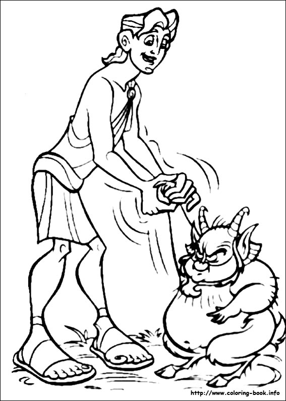 Hercules coloring picture