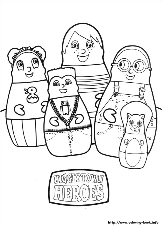 Higglytown Heroes coloring picture