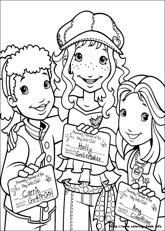 Holly Hobbie coloring picture