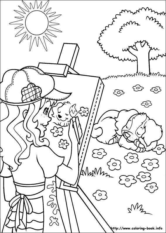 Holly Hobbie coloring picture