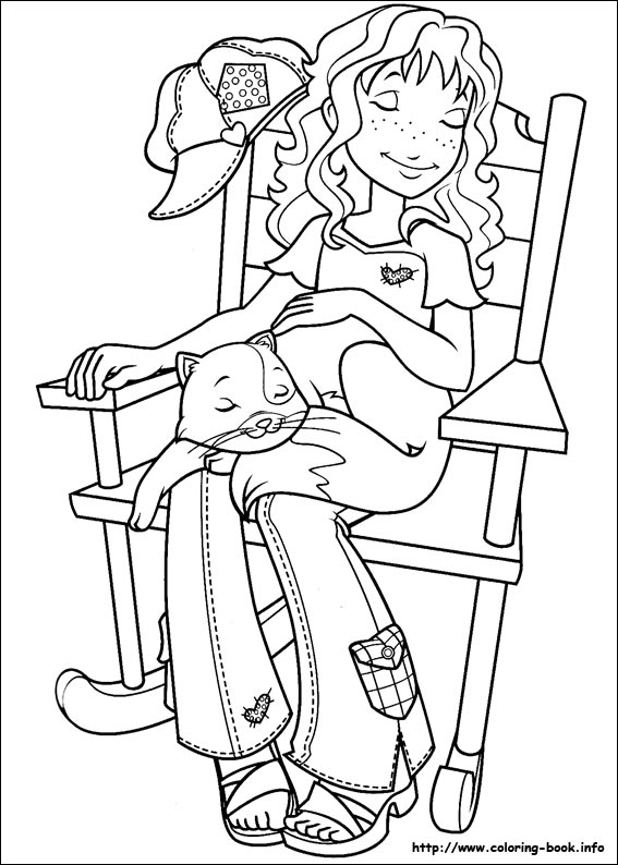 Holly Hobbie coloring picture