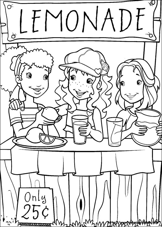 Holly Hobbie coloring picture