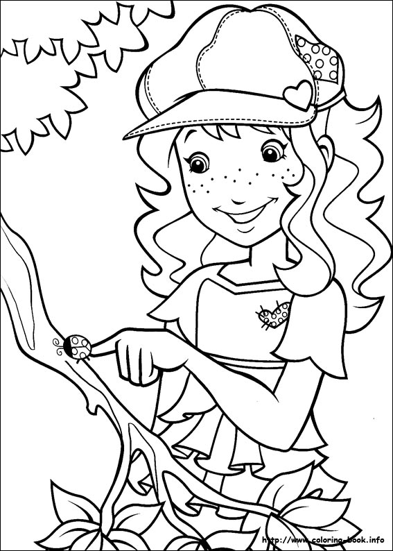 Holly Hobbie coloring picture