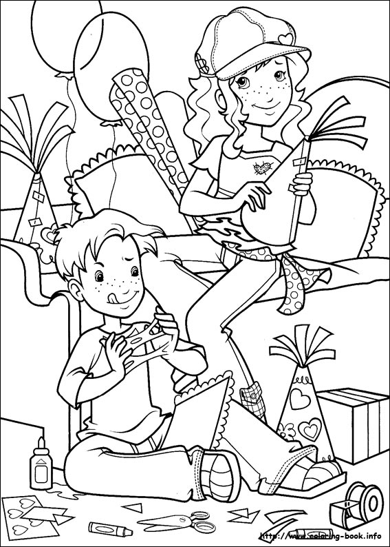 Holly Hobbie coloring picture